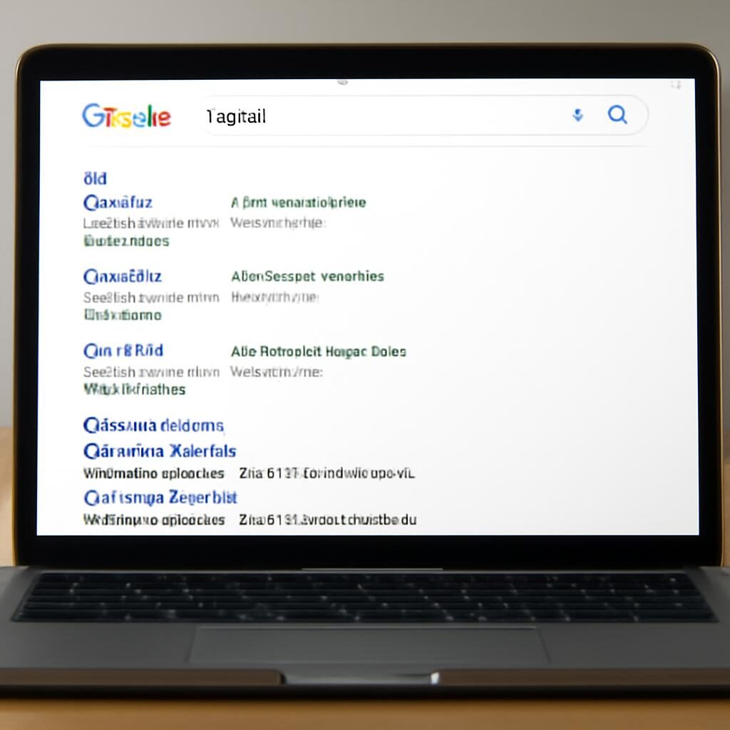 Résultats Google avec annonces payantes en haut et résultats organiques SEO en dessous