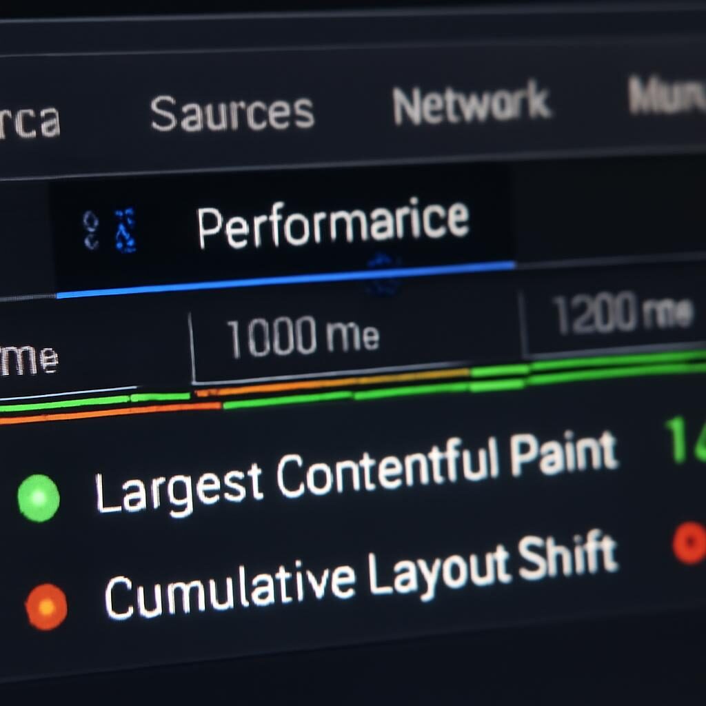 Chrome DevTools performance panel Largest Contentful Paint analyse