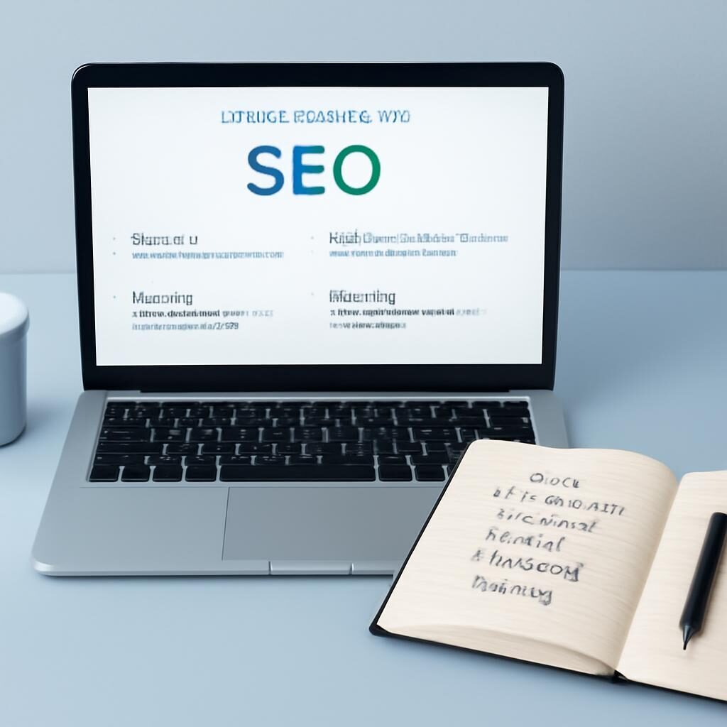 Glossaire termes SEO sur écran