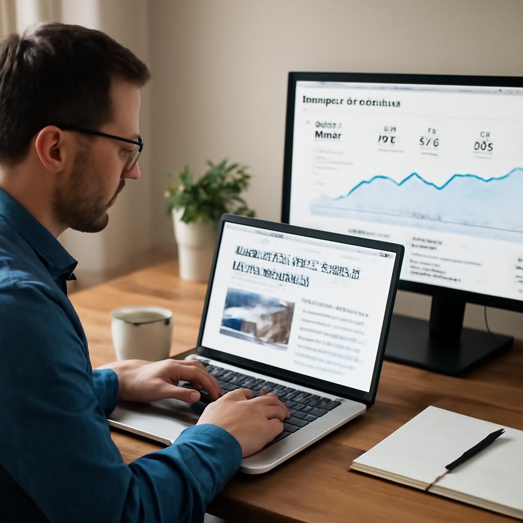 mise à jour contenu SEO article ancien Google Search Console positions