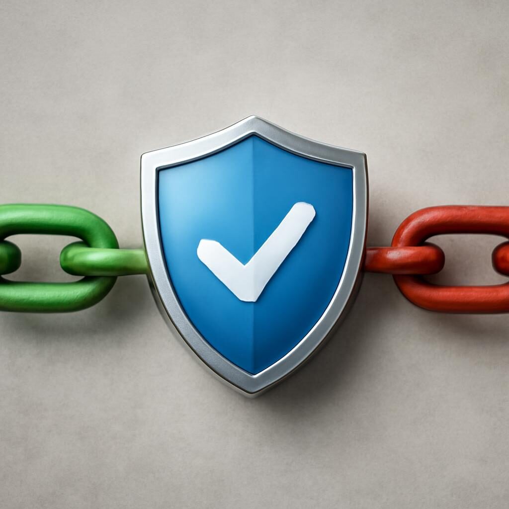 Visualisation liens sains en vert versus liens toxiques en rouge, audit SEO