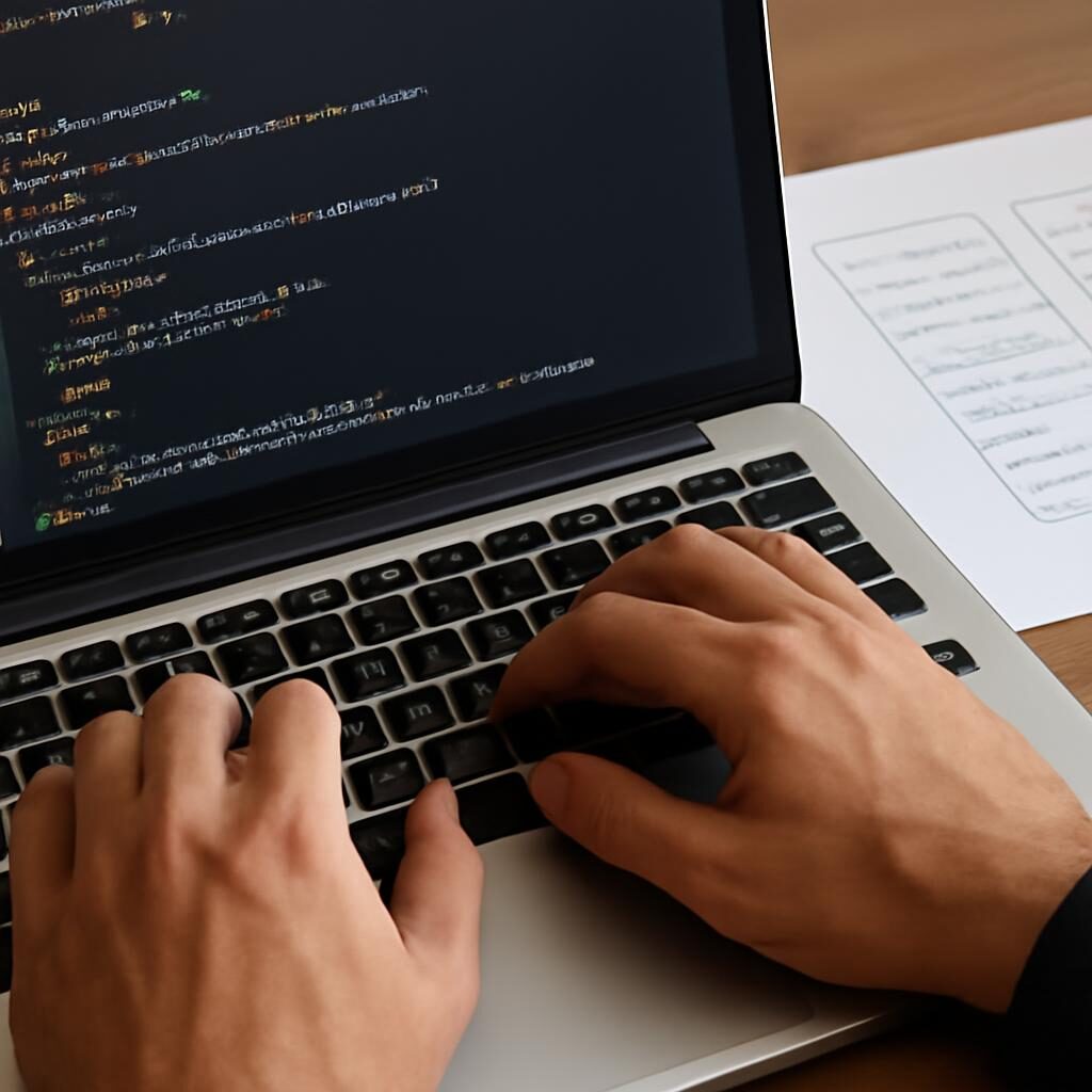 Développeur SEO optimisant le code HTML et la structure des balises