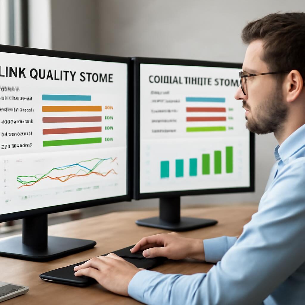 Comparaison scores d'autorité et qualité de liens entre sites concurrents