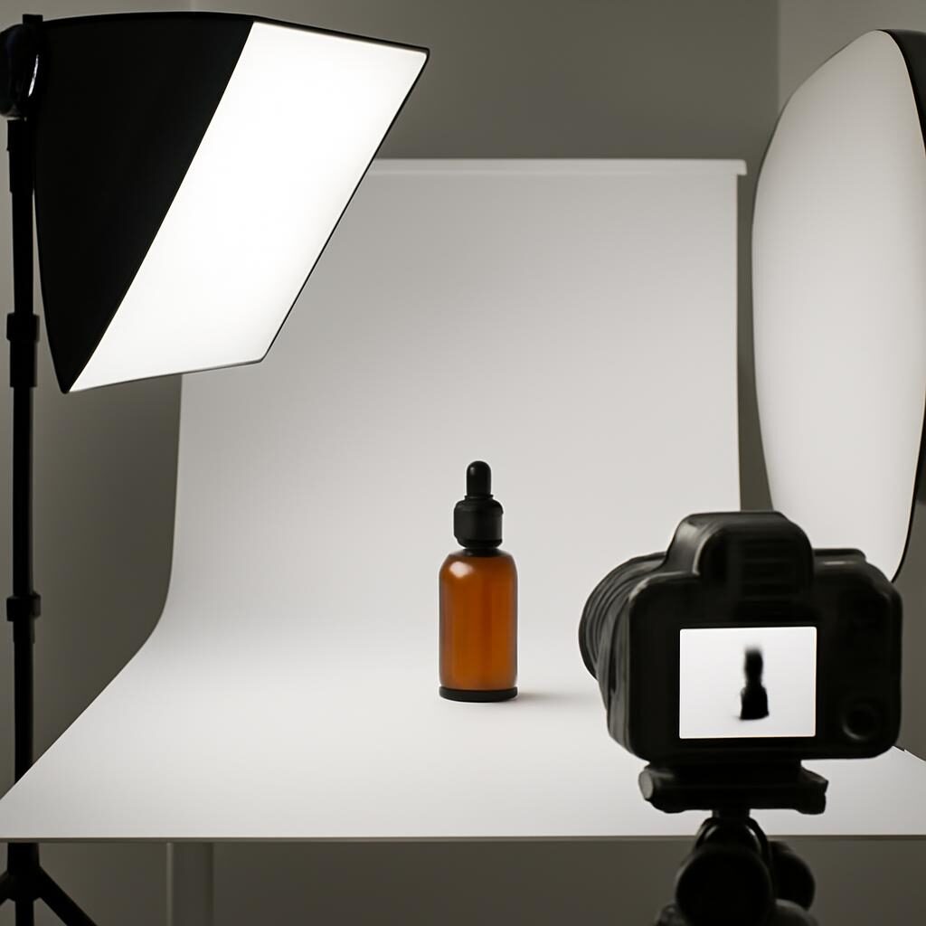 Studio photo produit pour catalogue Google Shopping