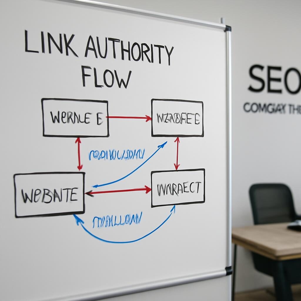 Diagramme transfert de jus de lien entre sites dofollow vs nofollow