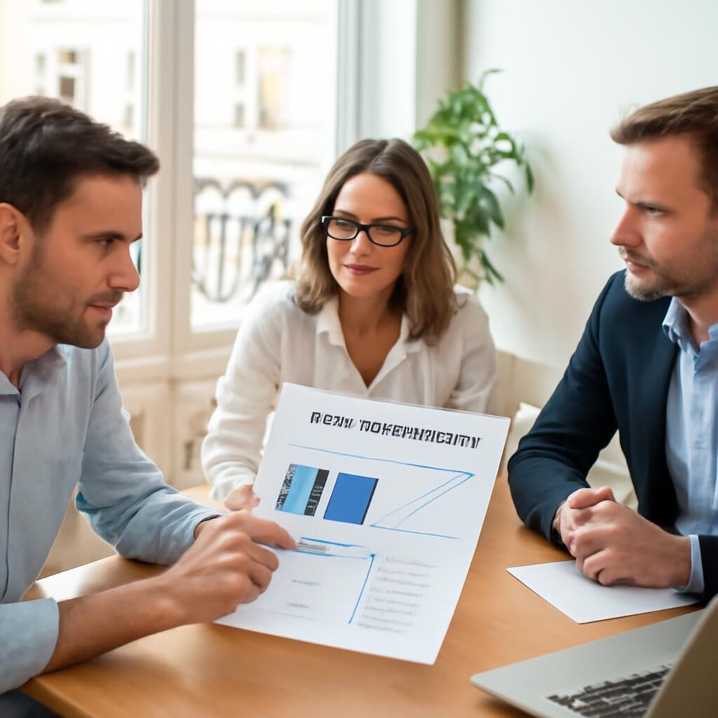 Equipe marketing analysant des metriques on-page