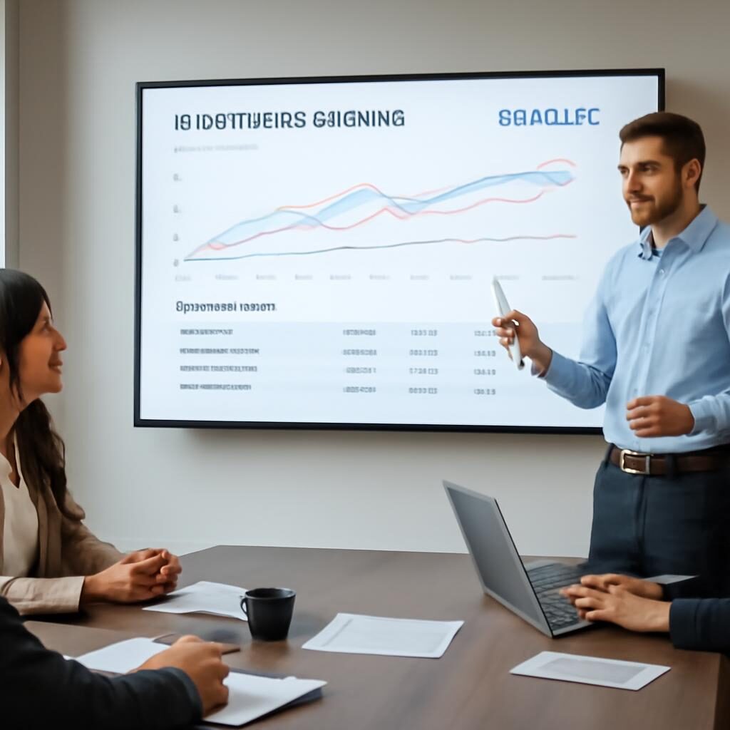 Équipe marketing analysant rapport concurrent Sistrix en réunion