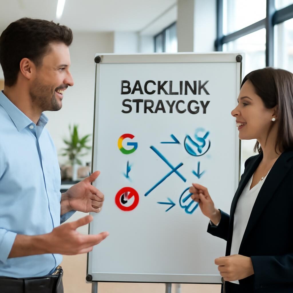 Equipe planifiant une campagne de broken link building